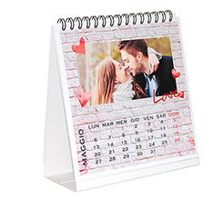 Calendario da tavolo Wall of love