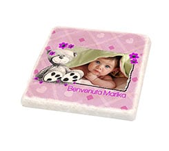 Mattonella vintage Orsetto rosa