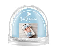 Palla di neve Pois baptism him