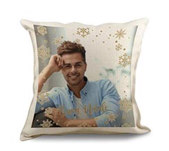 Cuscino in Juta White Christmas