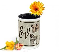 Portafiori in ceramica Crazy collage