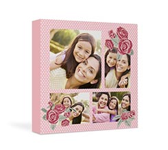 Foto collage Rose con pois