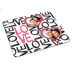 Tappetino mouse rettangolare Love words