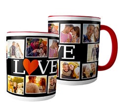 Tazza panoramica Lovely collage