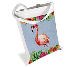 Borsa spesa Fenicotteri arancioni