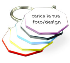 Portachiavi Ottagonale Colorato