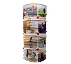 Scaldacollo multiuso in poliestere collage