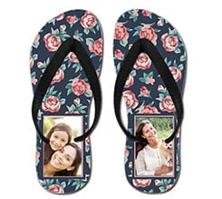 Infradito in gomma Blue rose