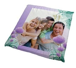 Fiori Viola su Cuscino per Sedie