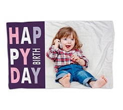 Coperta 150x100 Happy Birthday Viola