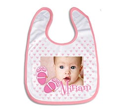 Bavaglino Scarpette Rosa