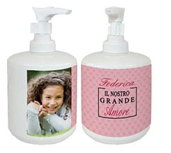 Dispenser sapone Sfondo rosa