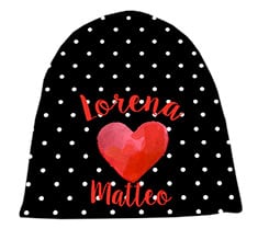 Cappello in pile lungo Dark love