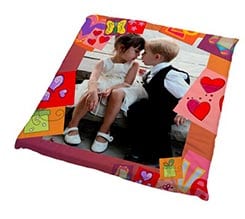 Riquadri Love su Cuscino per Sedie