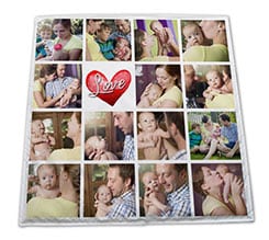 Tappeto per bambini Love collage