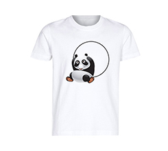 Maglia bimbo in cotone Panda