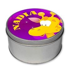 Scatole di Latta Tonda Giraffa