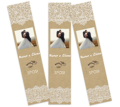 segnalibro matrimonio laces