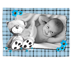 Tovaglietta in Tessuto Orsetto Azzurro