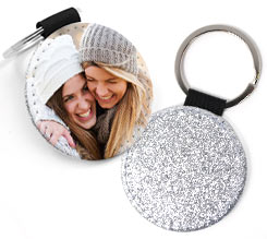 Portachiavi-pelle-retro-glitter-con foto