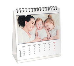 Calendario da tavolo Basic white