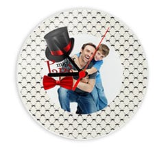 Orologio tondo in vetro Miglior papà