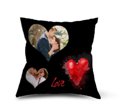 Cuscino in pile Black love