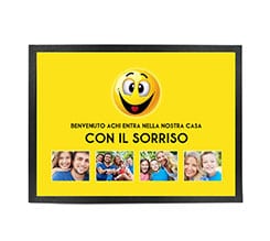 Zerbino in gomma 60x40 Smile