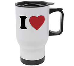 tazza termica con grafica i love