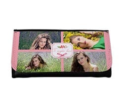 Portafoglio grande Nastro rosa