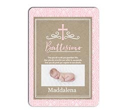 Calamita Rettangolare 8,8x6,3 Baptism baby