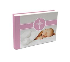 Album Fotografici personalizzati 20x15 con grafica Battesimo bimba