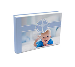 Album Fotografici personalizzati 20x15 con grafica Battesimo bimbo