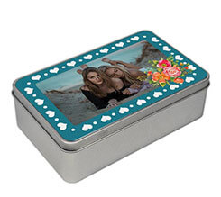 Scatola di latta rettangolare shabby Shabby hearts