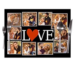 Tovaglietta in tessuto Lovely collage