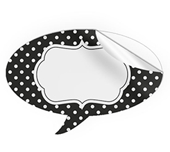 Adesivo stickers a fumetto