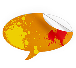 Sticker fumetto personalizzato