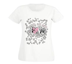 T-shirt donna in cotone With love