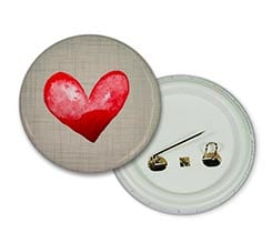 Cuore Single Spille Rotonde