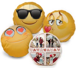 Cuscino Emoji Collage Cuori