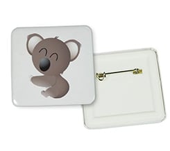 Spilla quadrata Koala