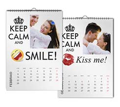 Keep Calm Bianco Calendari Multipagina A4