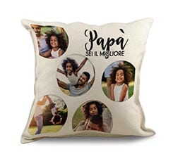 Cuscino in Juta Papà sei il migliore