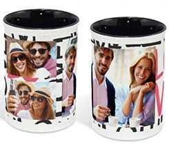 Portapenne in ceramica Love words