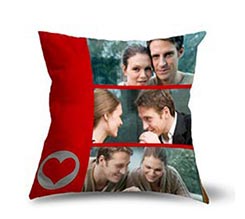 Collage S. Valentino su Cuscino in Pile