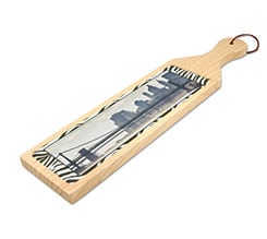 Tagliere rettangolare in legno Zebrato