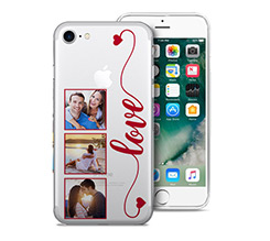 Cover Trasparente iPhone 7 Frame Love