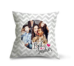 Cuscino in Tessuto Scamosciato Best teacher