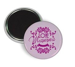 Magnete da frigo rotondo Violetta