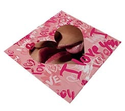 Pezzuola per occhiali Pink love